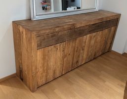 Sideboard aus recyceltem Teak Holz, Massiv