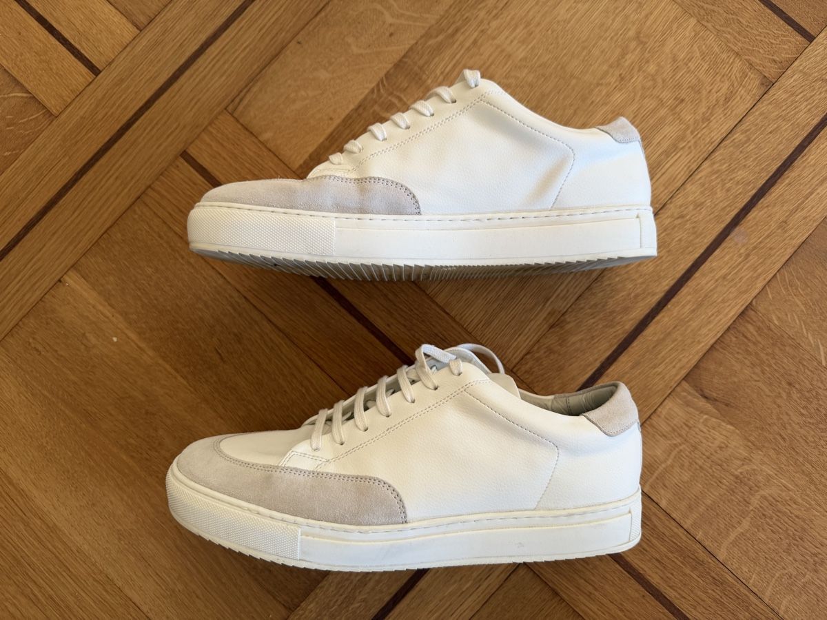 Strellson Scarpe da uomo: Strellson Sneaker Leder Weiss Grösse 43 neu – Nuovo (secondo la descrizione) da Ennetbaden venduto da Section_H 5