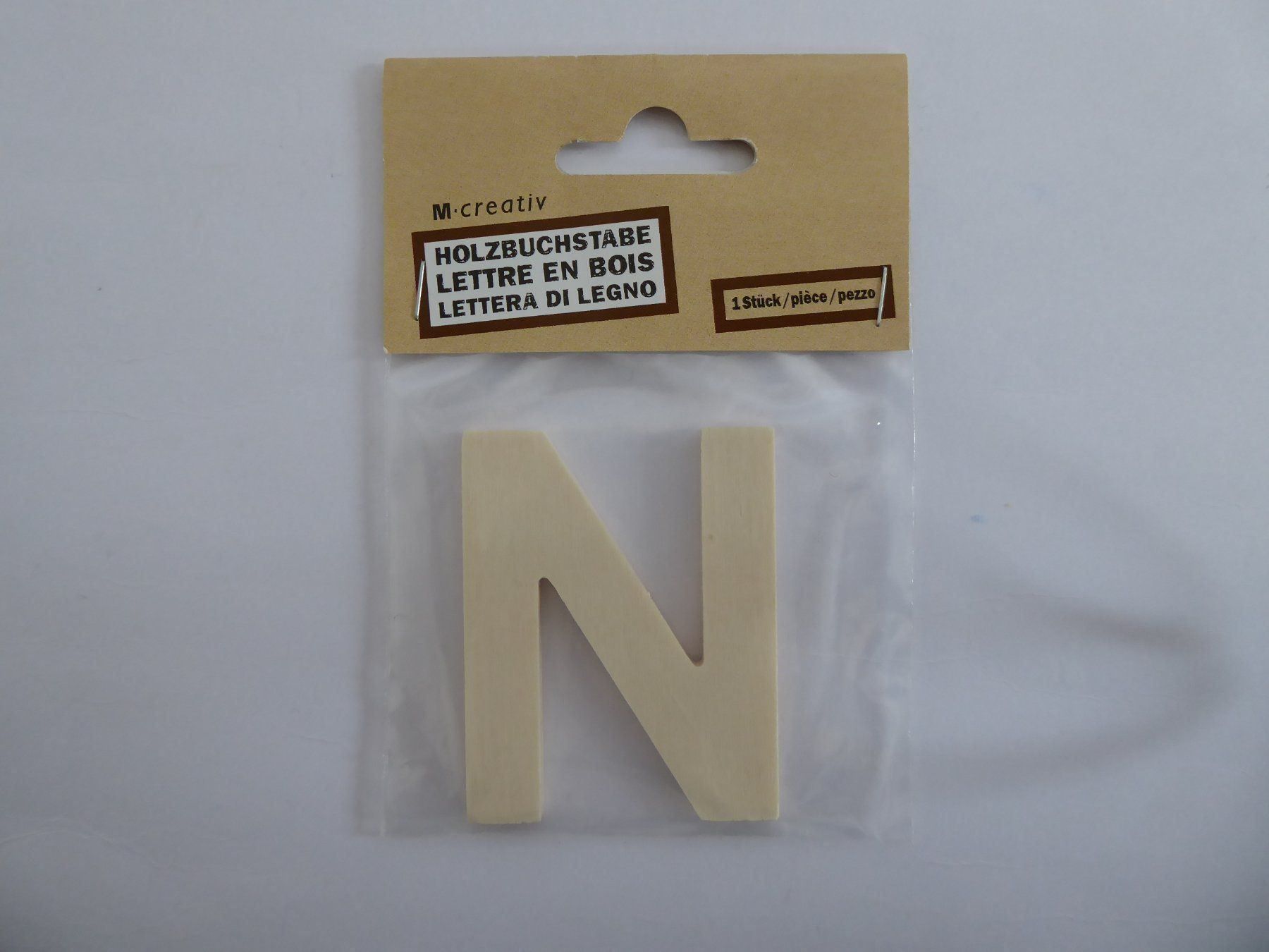 Articoli in legno: Fünf Holzbuchstaben N, I, V, E, A, neu – Nuovo e nell'imballaggio originale da Turbenthal venduto da Panau 2
