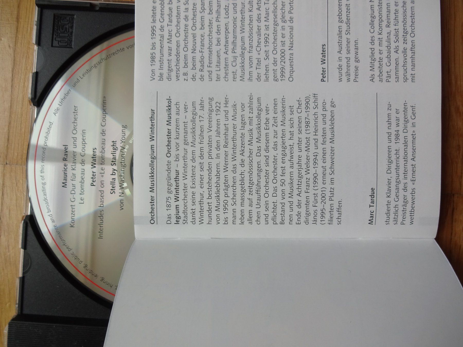 CDs: Ravel, Orchester Winterthur – Gebraucht aus St.Gallen von Paddington11 8