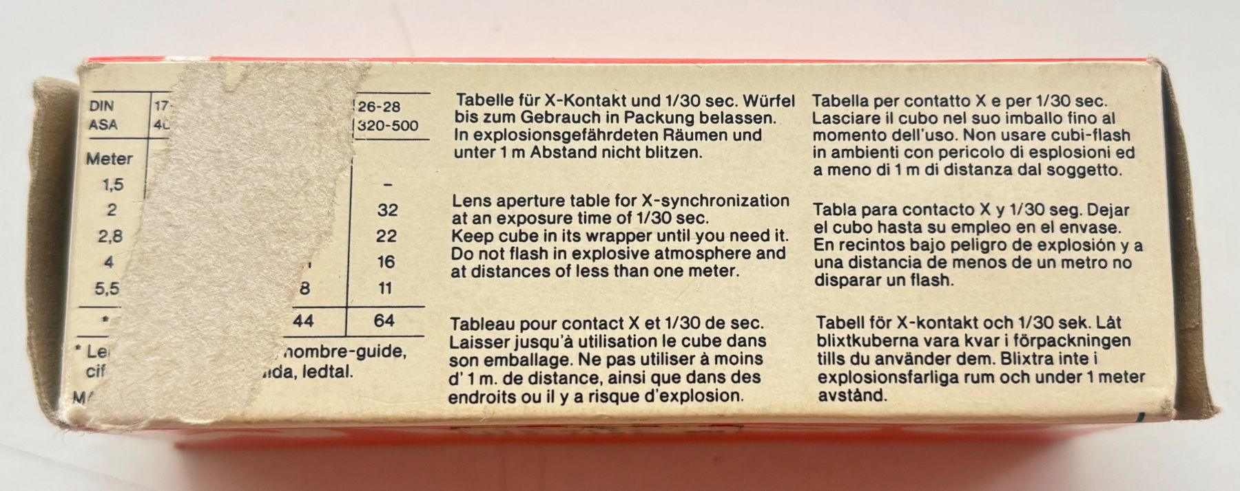 Osram Flash: Flash Osram OFC 4 - 2 cubes avec 4 flash, 1 cube avec 1flash – Usato da Neuchâtel venduto da gefdeneuch 2