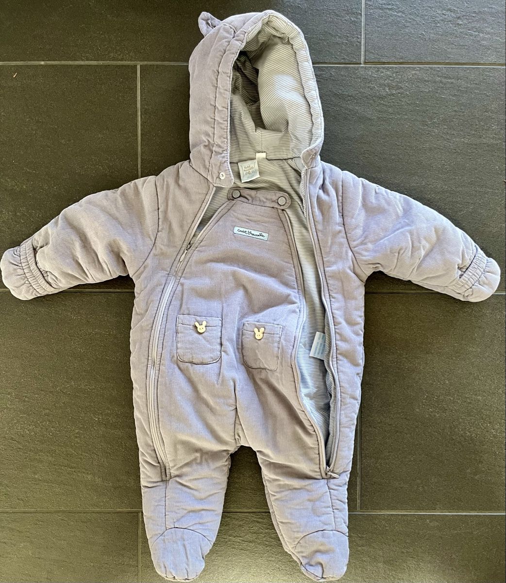 Barboteuses: Schneeanzug Cadel Rousselle 3M grau 100% Polyester – D'occasion à Allschwil par niggma