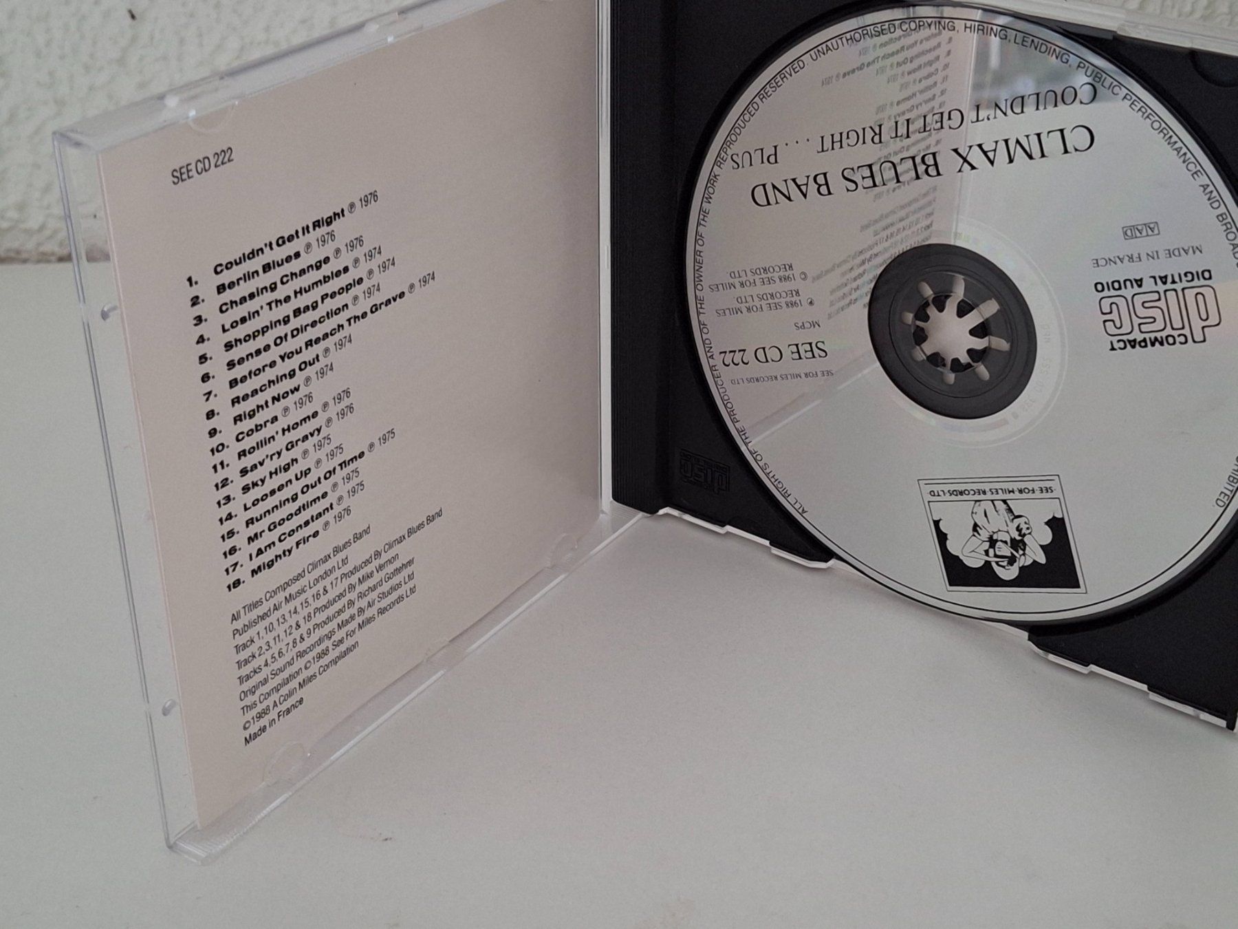 CD: CD Climax Blues Band - Couldn't Get It Right – Usato da Aarberg venduto da Jackup1 2