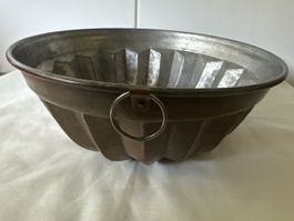 Backform aus Kupfer mit Ring ca.26 cm Durchmesser
