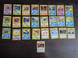 Pokemon diverse Karten Fossil Set