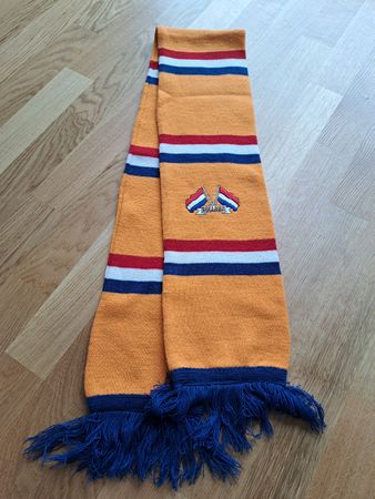 Holland Schal Vintage, Orange, Blau, Rot