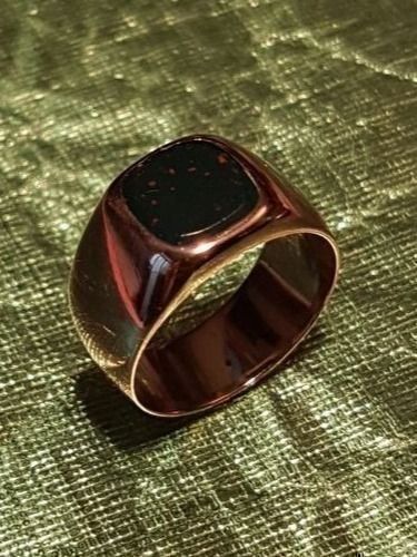 Ringe: Kunstvoller Ring mit Heliotrop – Neu (gemäss Beschreibung) aus Unterägeri von Altgoldschmuck 7