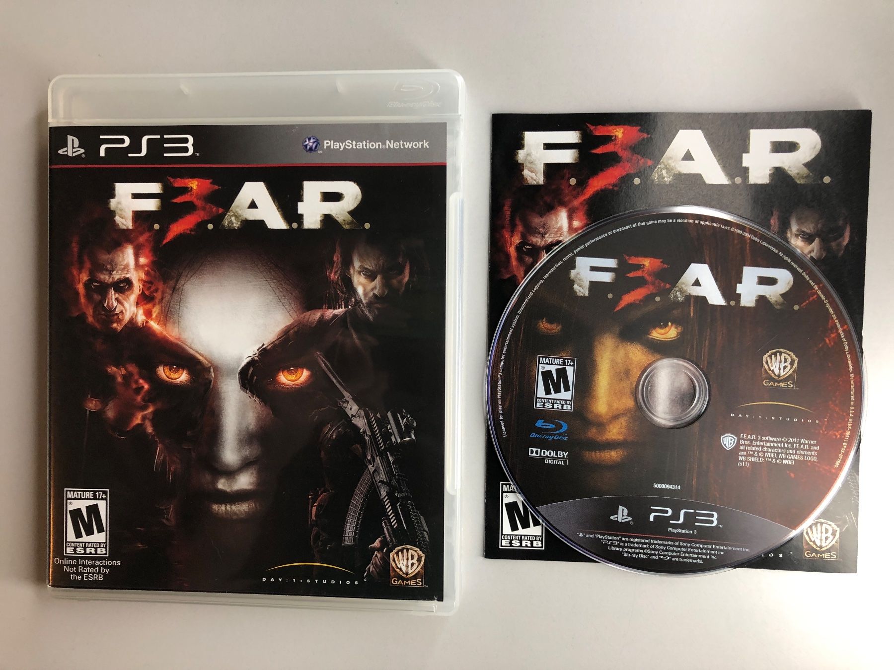 Sony Giochi: F.3.A.R. - FEAR 3 - F.E.A.R 3 - PS3 – Usato da St.gallen venduto da taduz