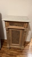 Nachttisch Holz mit Marmorplatte antik guter Zustand