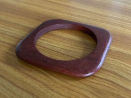 Armreif Armring Teak Teakholz Vintage Holz