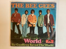 Bee Gees Single - World / Sir Geoffrey Saved The World