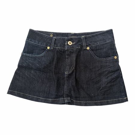 Denim Mini Skirt dark blue size 36 used