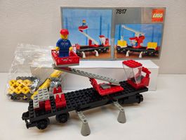 LEGO Vintage RAR 7817 Kranwagen, 1985 komplett m. Anleitung