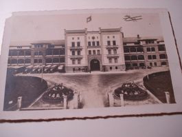 Karte Kaserne Thun, 1928, mit Flugzeug, o Thun Kaserne