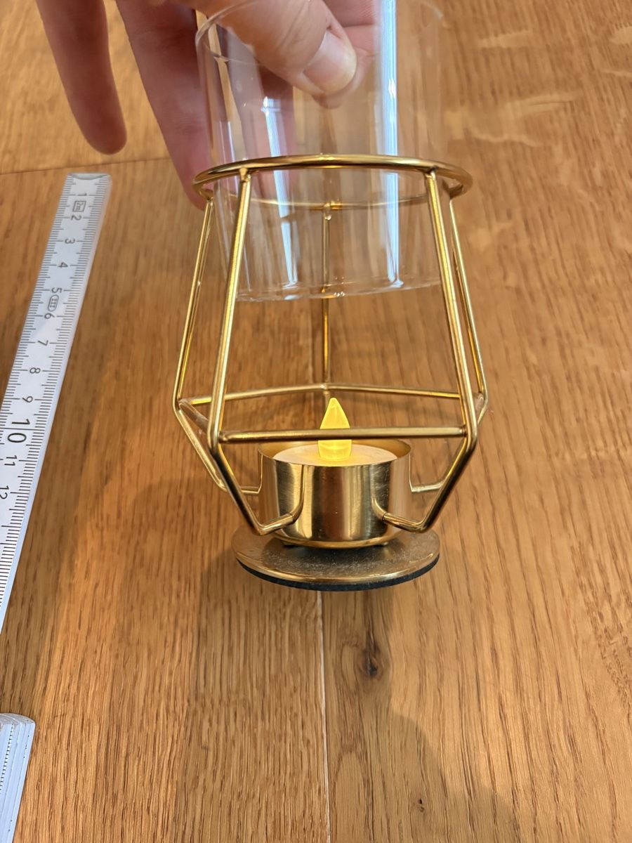 Portacandele: Windlicht, Kerzenständer mit LED-Kerze - Winter, Sommer – Nuovo (secondo la descrizione) da Breitenbach venduto da Alice_xy 4
