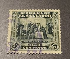 El Salvador 1924 alte briefmarke