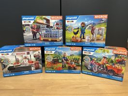 Playmobil Migros Mania Special Edition  5 Boxen UNGEÖFFNET