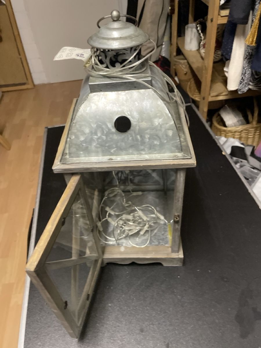 Laternen: Metall und Holz Deko Lampe – Gebraucht aus Bülach von willy061