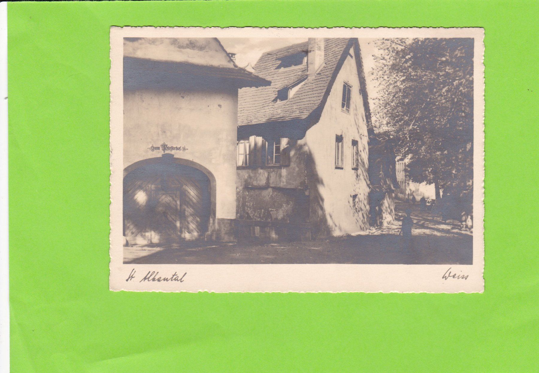 Cartoline postali: Schöne Heimat, Verlag Jacques Weiss, Basel – Usato da St. Peterzell venduto da neckertal