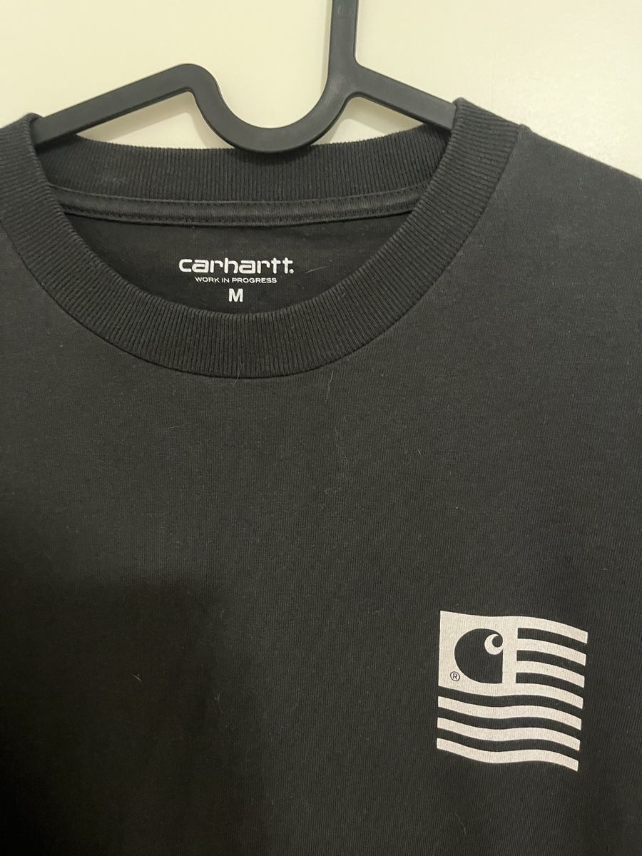 Carhartt T-shirt: dark grey, backprinted carharrt sweatshirt – Nuovo (secondo la descrizione) da Füllinsdorf venduto da si.ja.35 2