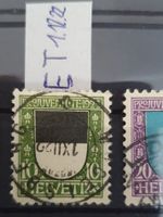 J21 - J24 mit ET O (J22)  Pro Juventute 1922