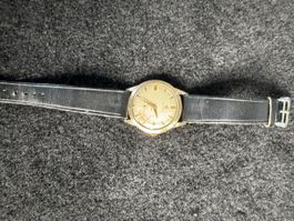 Montre Cyma Cymaflex vintage état d'usage bracelet cuir