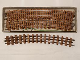 16 Keiser Schienen gebogen N° 240 in Spur 0 mit 0VP