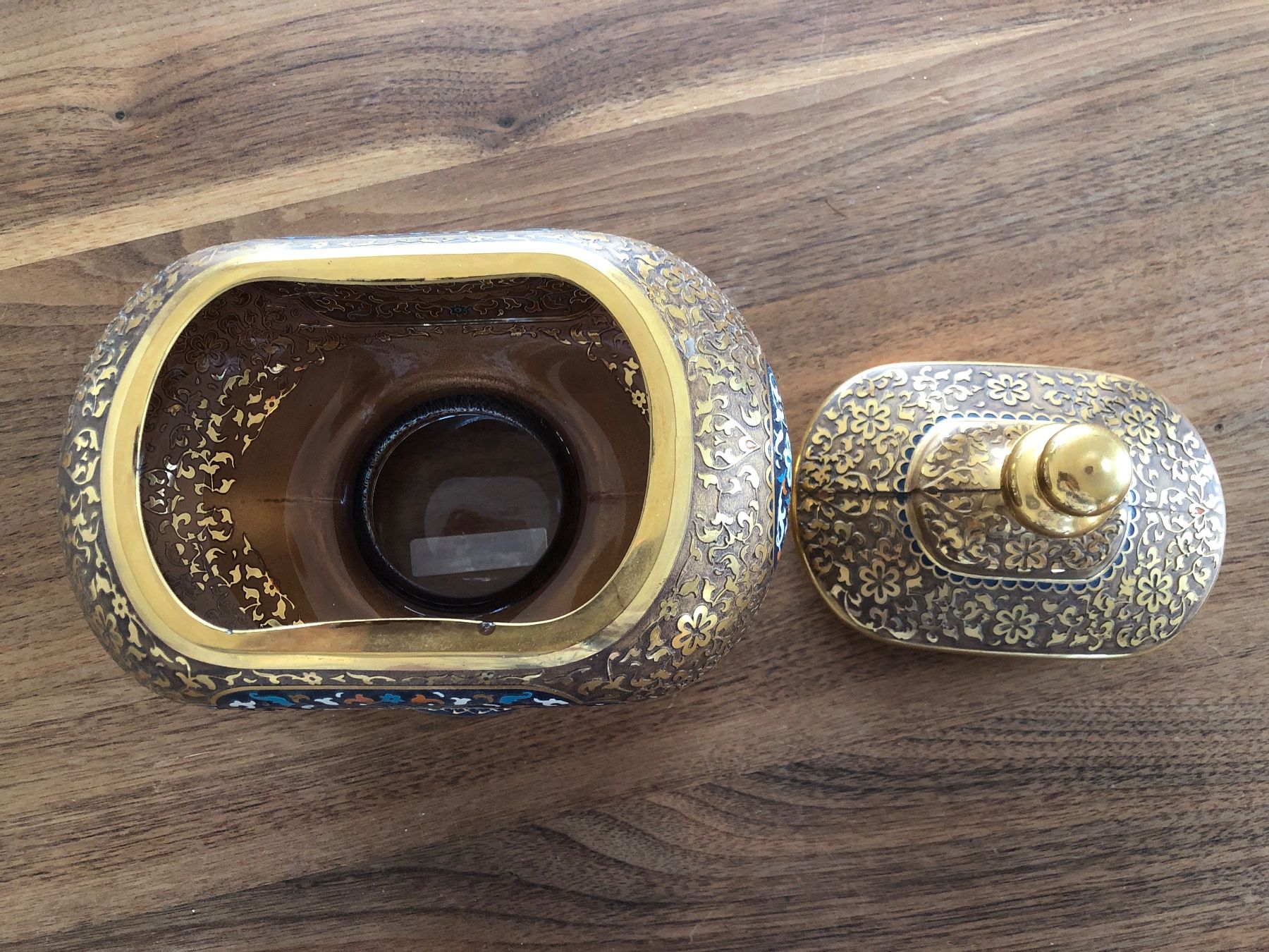 Schmuckkästen: Vase Schatulle Glas Asiatisch Asia – Gebraucht aus Zollikofen von lorik007 1