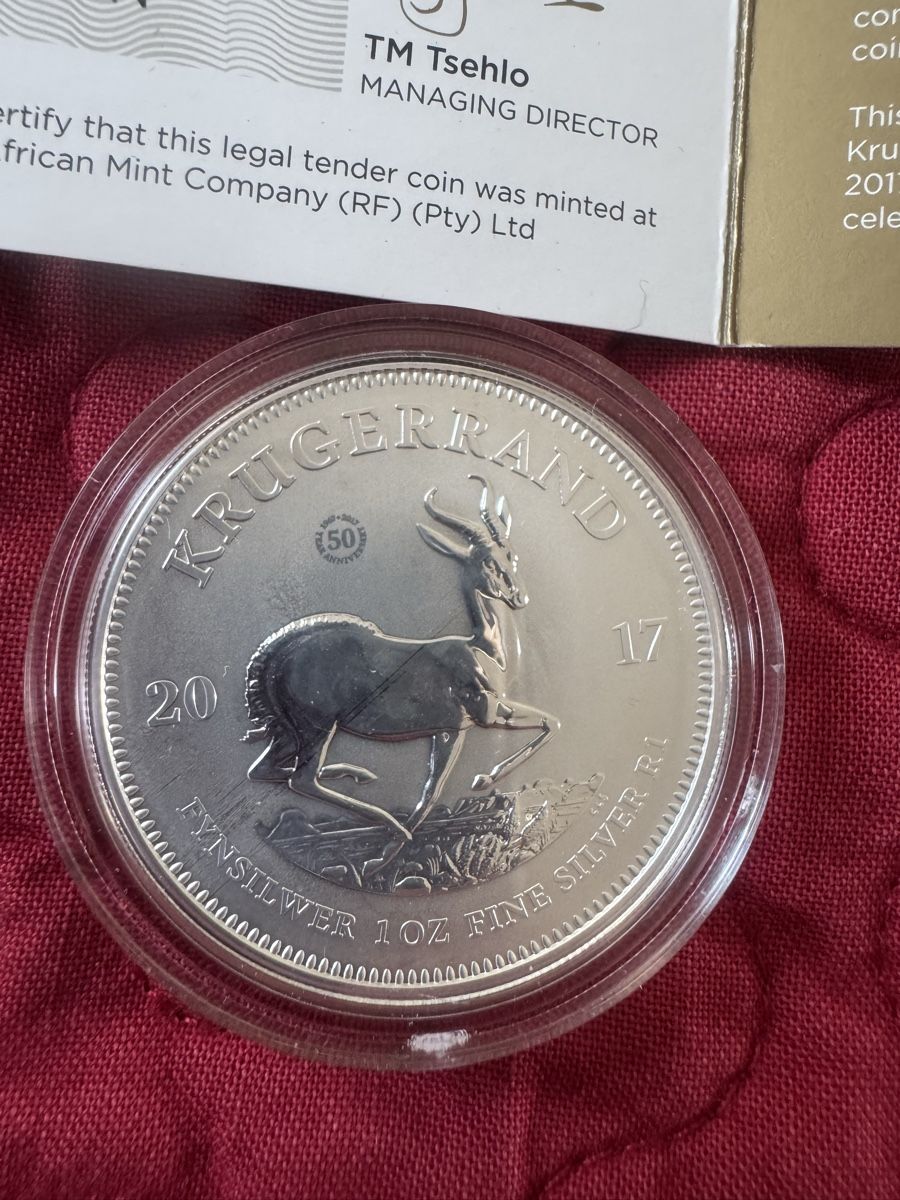 Alle Münzen: Silber Krügerrand 1 oz - 50th Anniversary – Neu und originalverpackt aus Birsfelden von Berg41_7 1