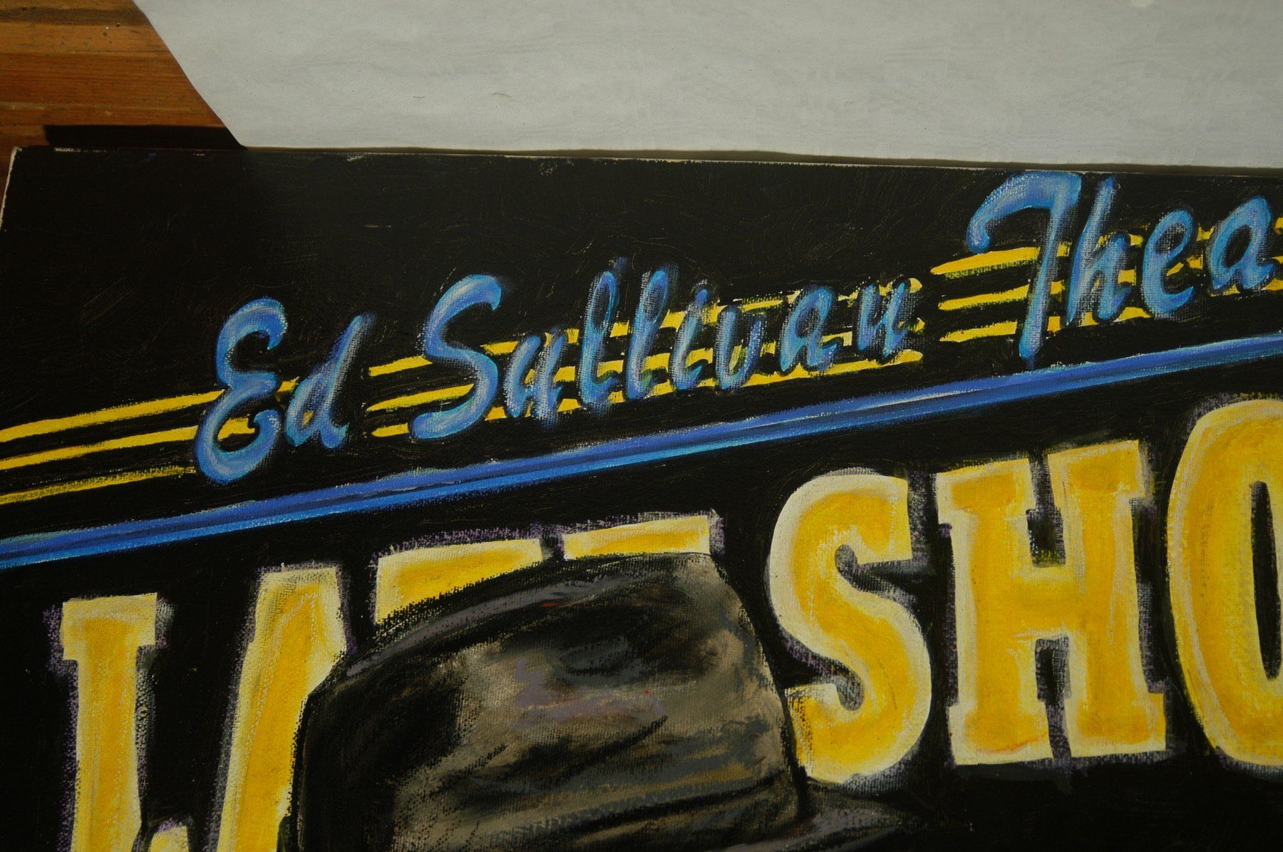 Dipinti: Bild Ed Sullivan Show Oel auf Leinwand – Usato da Herisau venduto da Wisen 2