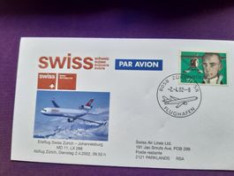 Erstflug SWISS Zürich-Johannesburg 2002