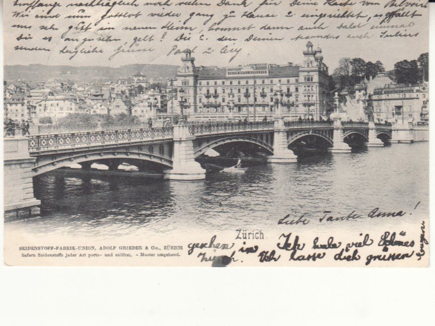 Cartoline postali: Zürich 1905 – Usato da Bürglen TG venduto da StampGraf