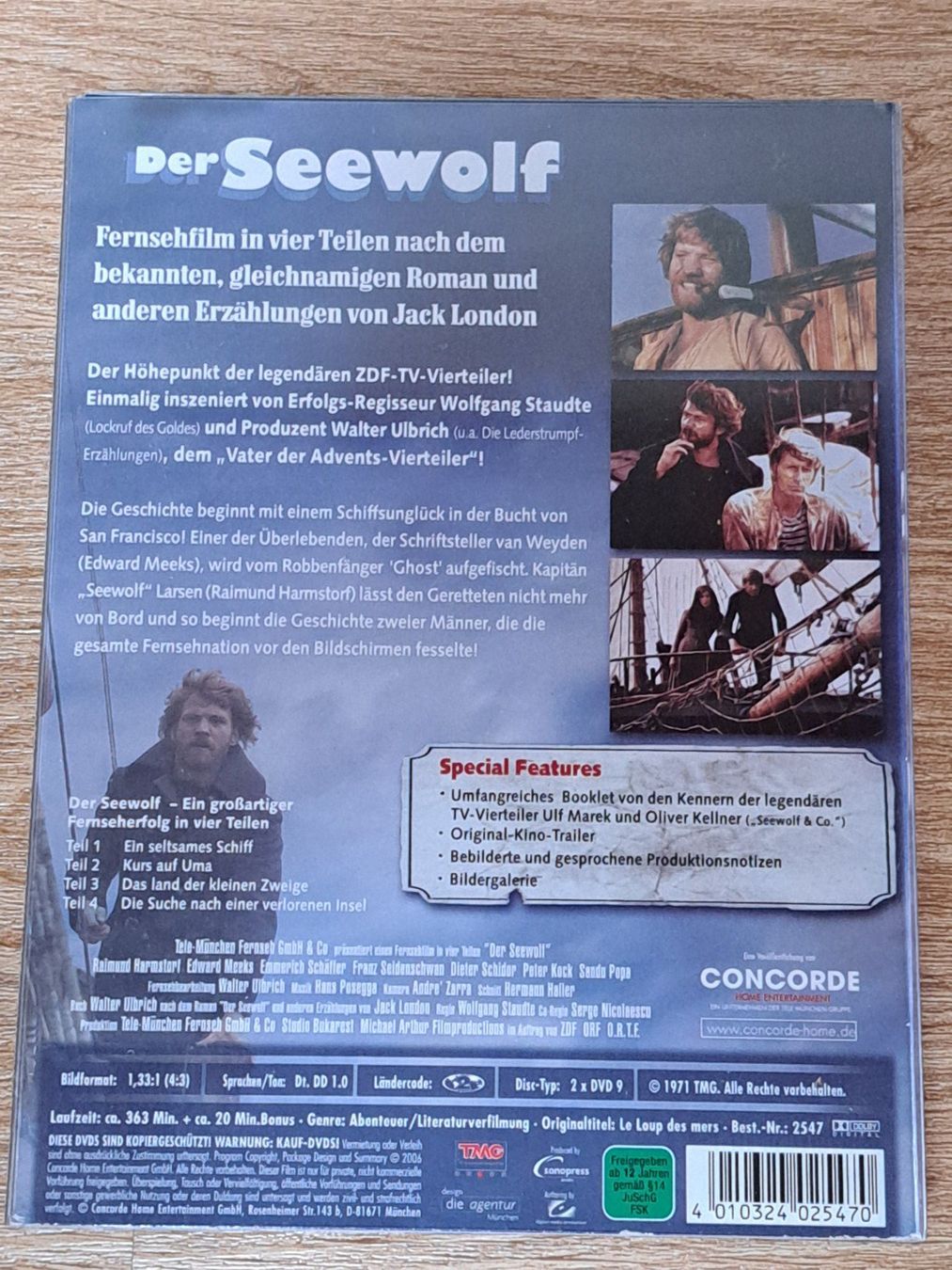 Tutti i DVDs: DVD Der Seewolf mit Raimund Harmstorf, TV-Vierteiler, 2-Disc – Nuovo (secondo la descrizione) da Unterseen venduto da Kanica 2