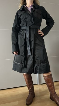 Trench Puie KA coat noir avec  taille S comme neuf