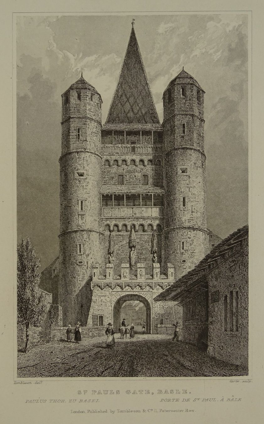 Gravures: BASEL SPALENTOR, STAHLSTICH 1832 – D'occasion à Grüningen par Kartensammler 1