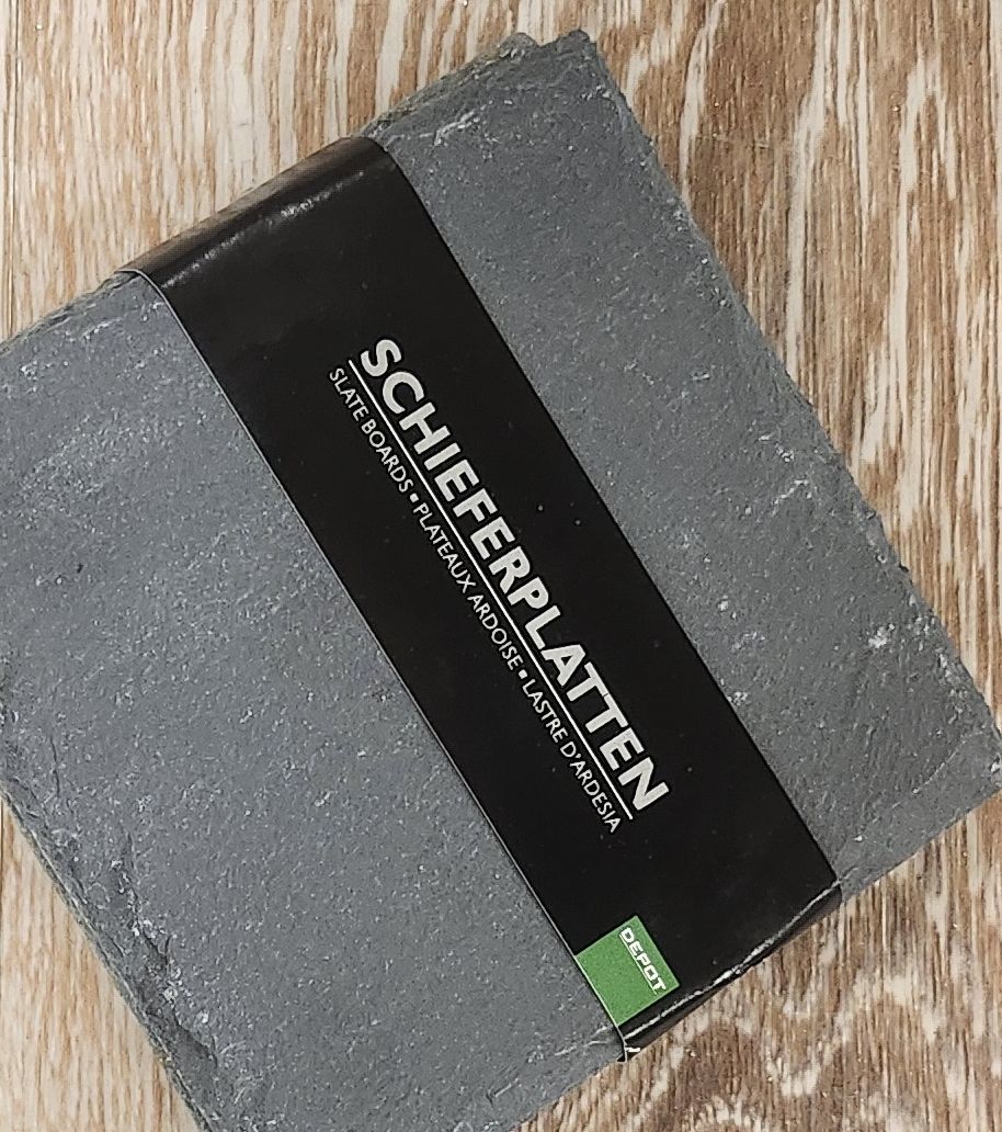 Sottobicchieri: Schieferplatte Untersetzer Platte neu – Nuovo e nell'imballaggio originale da Tuggen venduto da Zweitechanceboutique
