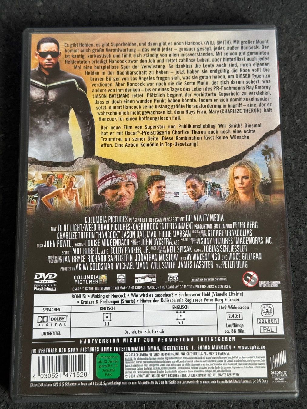 Alle DVDs: Hancock DVD DE/EN Will Smith - Charlize Theron – Gebraucht aus Fribourg von tschjoly 1