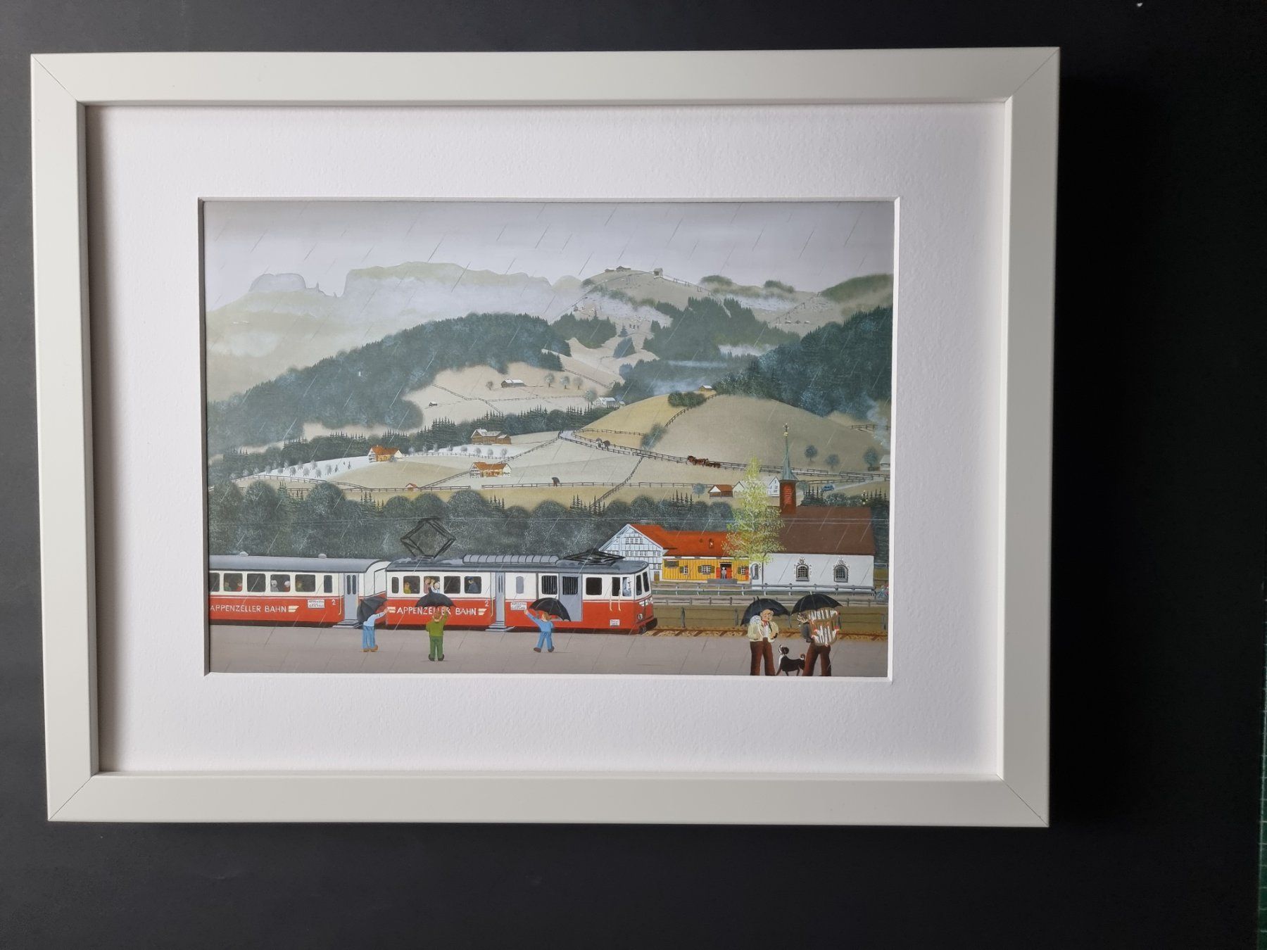 Foto & Immagini: BARBARA BILD HINTER PASSEPARTOUT MONTIERT MIT RAHMEN – Usato da Gersau venduto da grafik-kunst