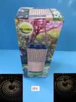 LED Solarlampe Metall + Akku und Bambusseil für draussen OVP
