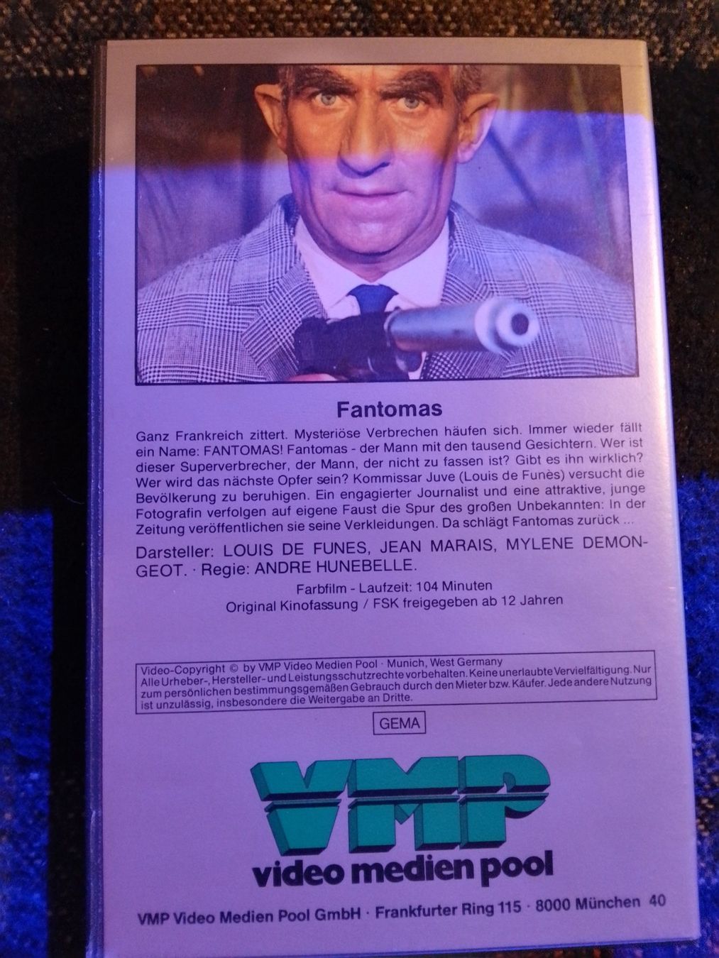 Tutti i VHS: Fantomas (F 1964) VMP VHS 5271 – Usato da Remetschwil venduto da Hofiii 3