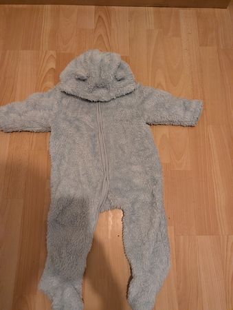 Baby Strampler Frottee hellblau Grösse 62 guter Zustand