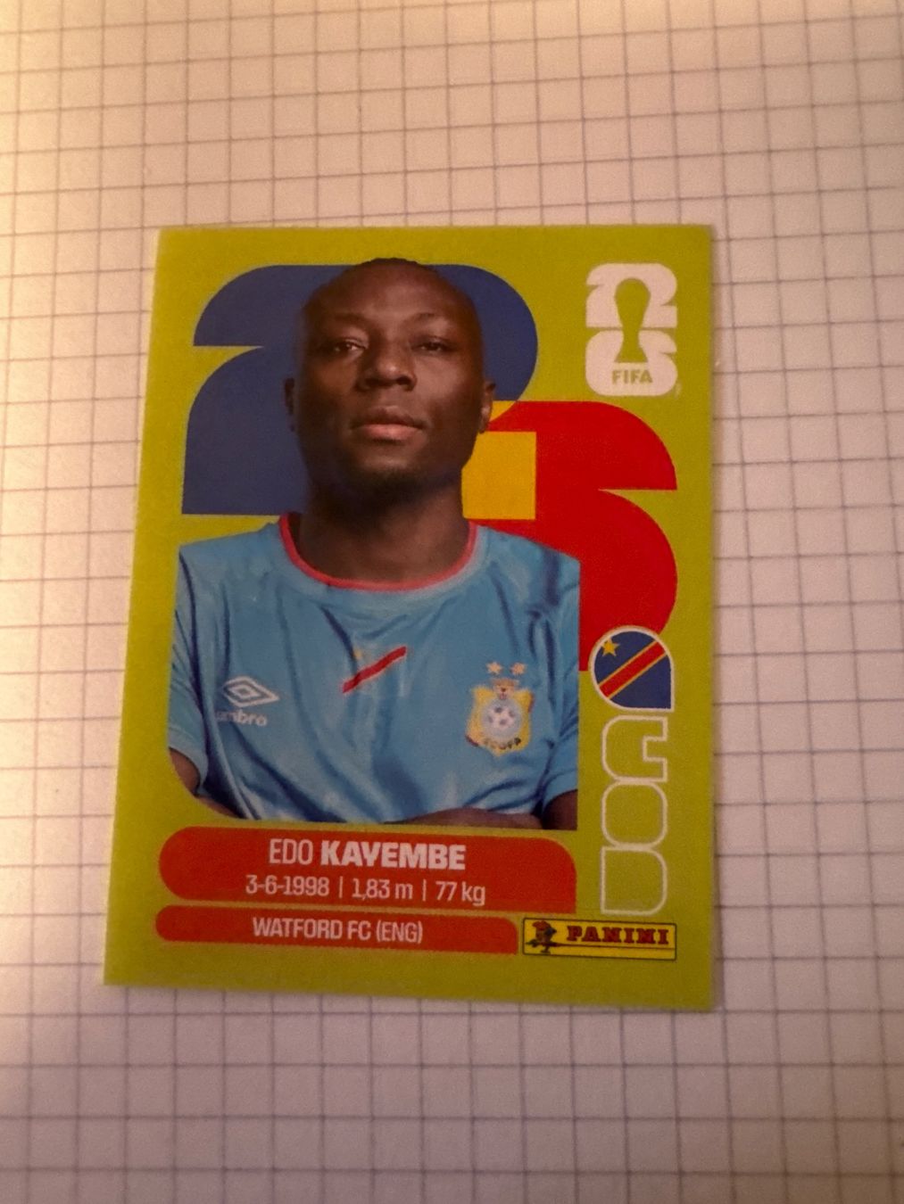 Panini Carte collezionabili: Panini Sticker WM 2026, COD 10 Edo Kayembe – Nuovo (secondo la descrizione) da Winterthur venduto da mathis-spielsteine