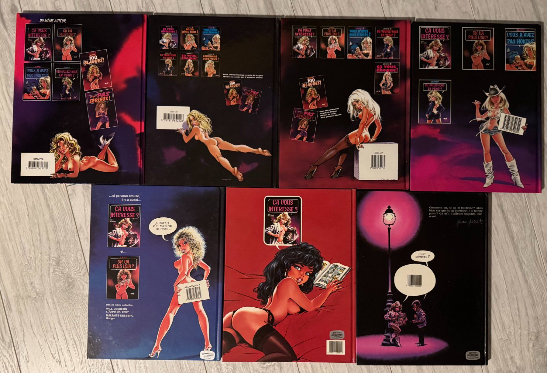 Fumetti: BD Erotique - 7 albums de Dany – Nuovo (secondo la descrizione) da Geneveys-Coffrane venduto da Momoali 1