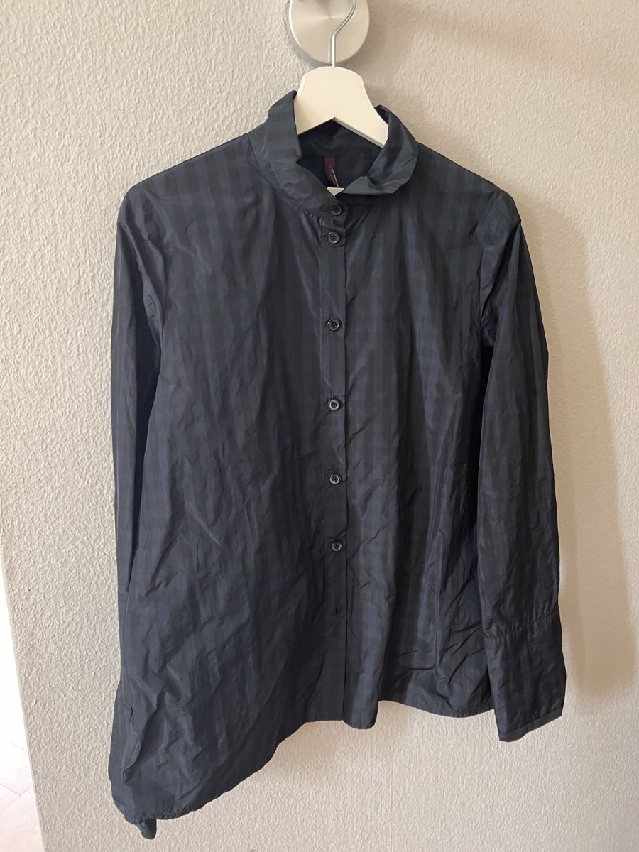 Katharina Hovman Blusen: Bluse Hovman, Gr. 38, blau schwarz kariert  – Gebraucht aus Solothurn von Brini06