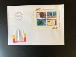 1990 Gedenkblock Nationale Briefmarkenausstellung in Genf