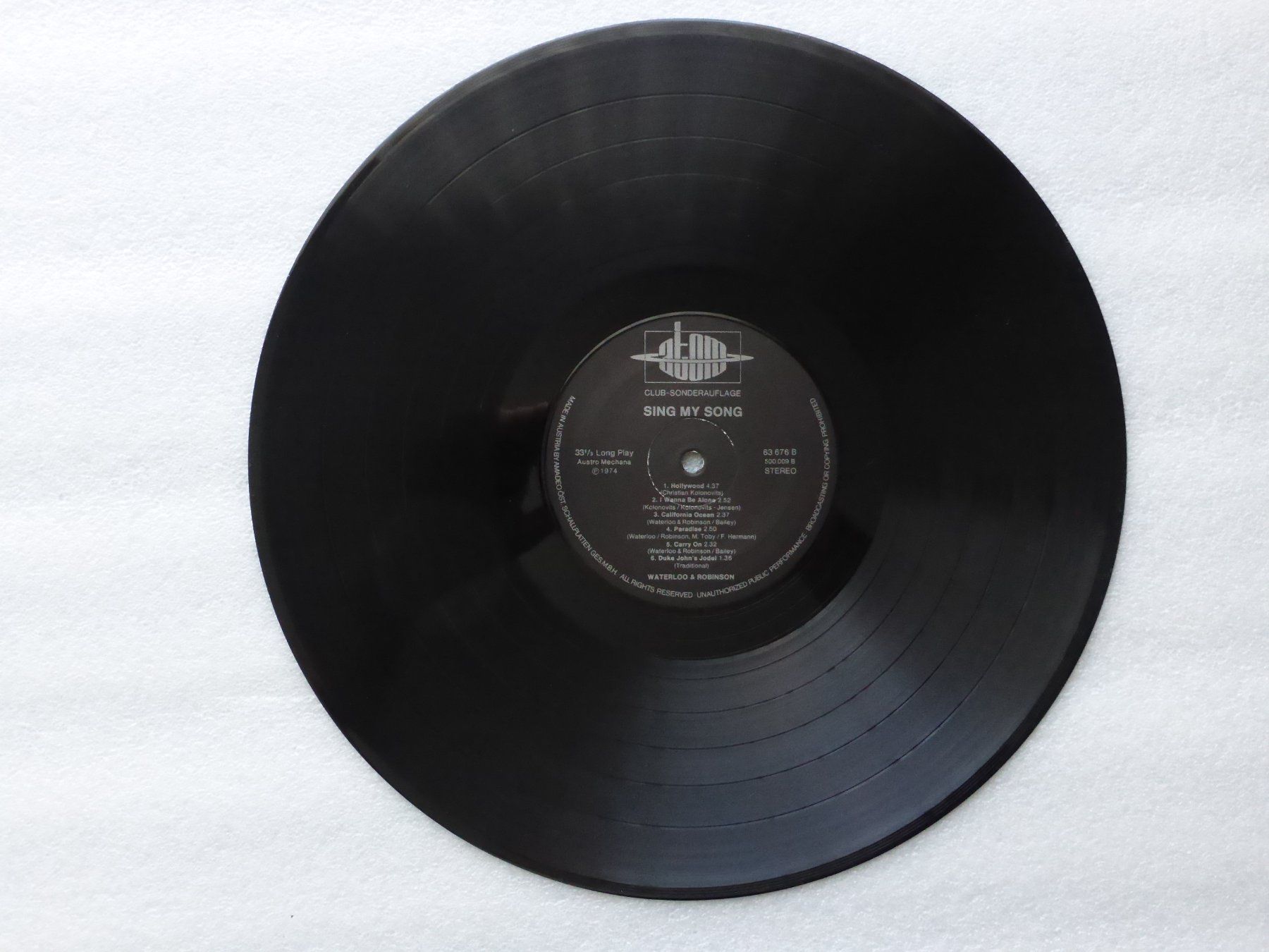 Schallplatten: VINYL  LP  WATERLOO & ROBINSON – Gebraucht aus Küssnacht am Rigi von Sunnestrahl 2