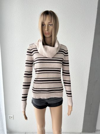 LEI Cowl Neck Striped Sweater - Size M - Great Condition!