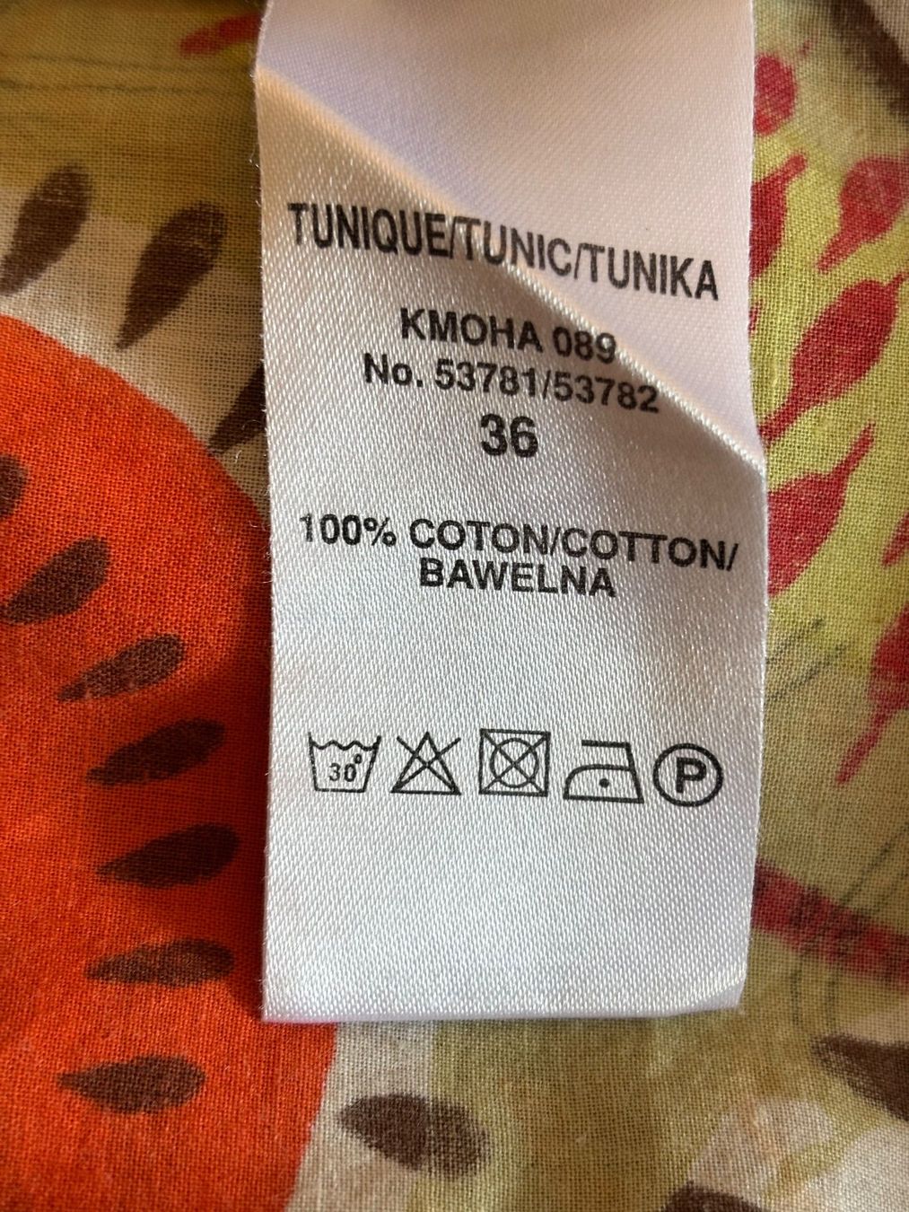 Tuniche: Tunike multicolore Jaqueline Riu taille 36 100% coton – Usato da Peseux venduto da Chimon59 1