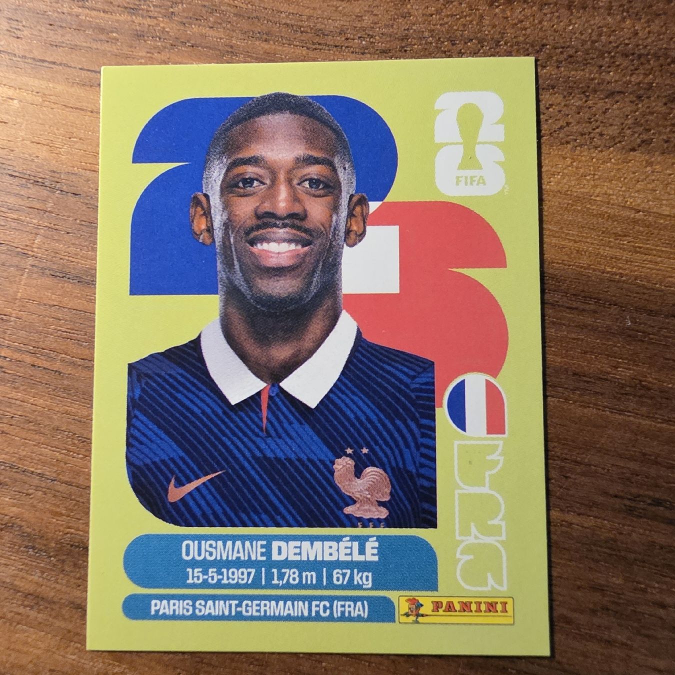 Panini Carte collezionabili: Ousmane Dembélé FRA15 Panini – Nuovo e nell'imballaggio originale da Buchs AG venduto da LogoParts