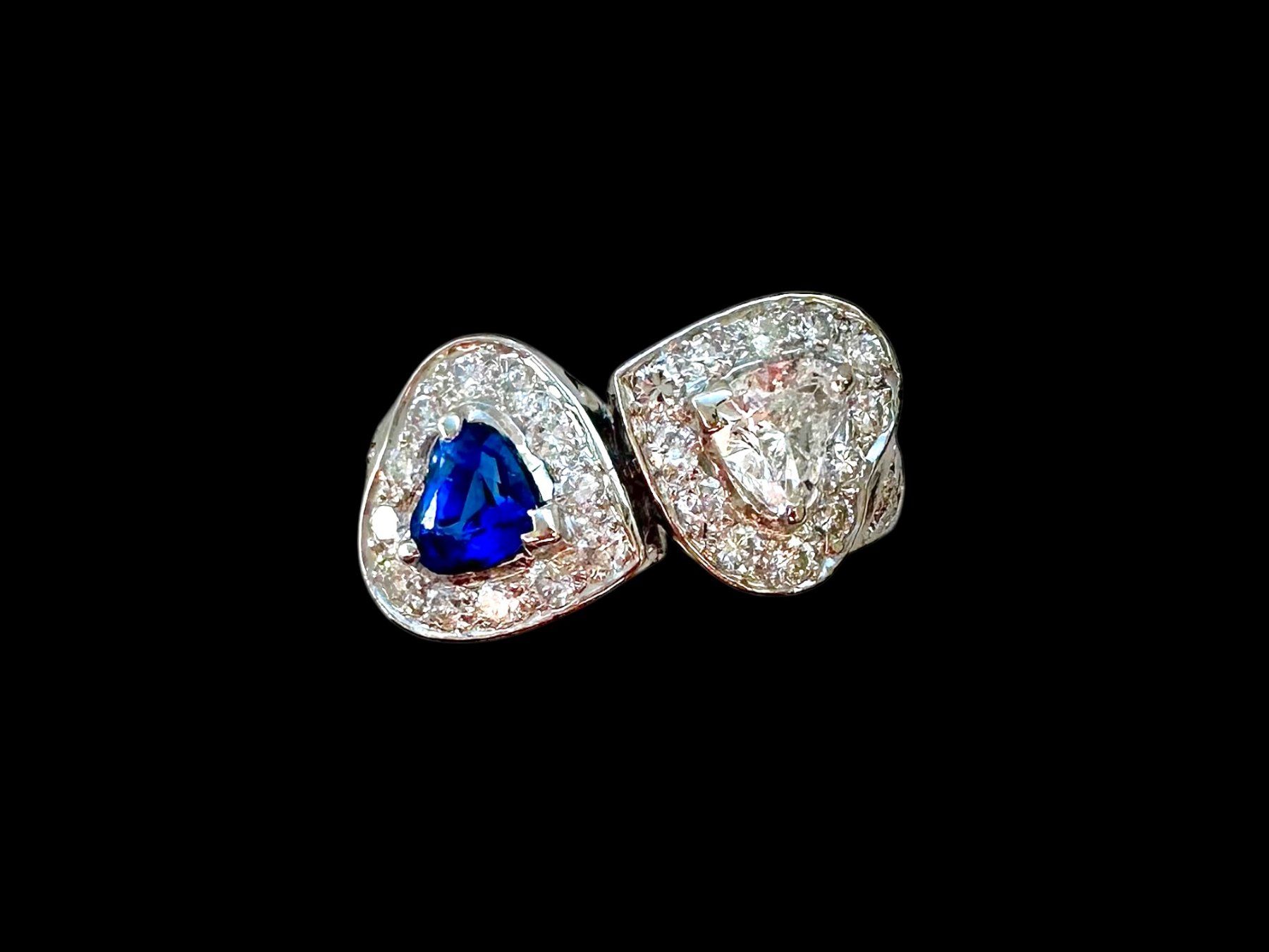 Anelli: LONDON 1986, Saphir - Diamant - Croisé-Ring – Usato da Zuzwil SG venduto da artimmo 7